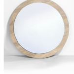 Rounded Mirror Beige 37 cm